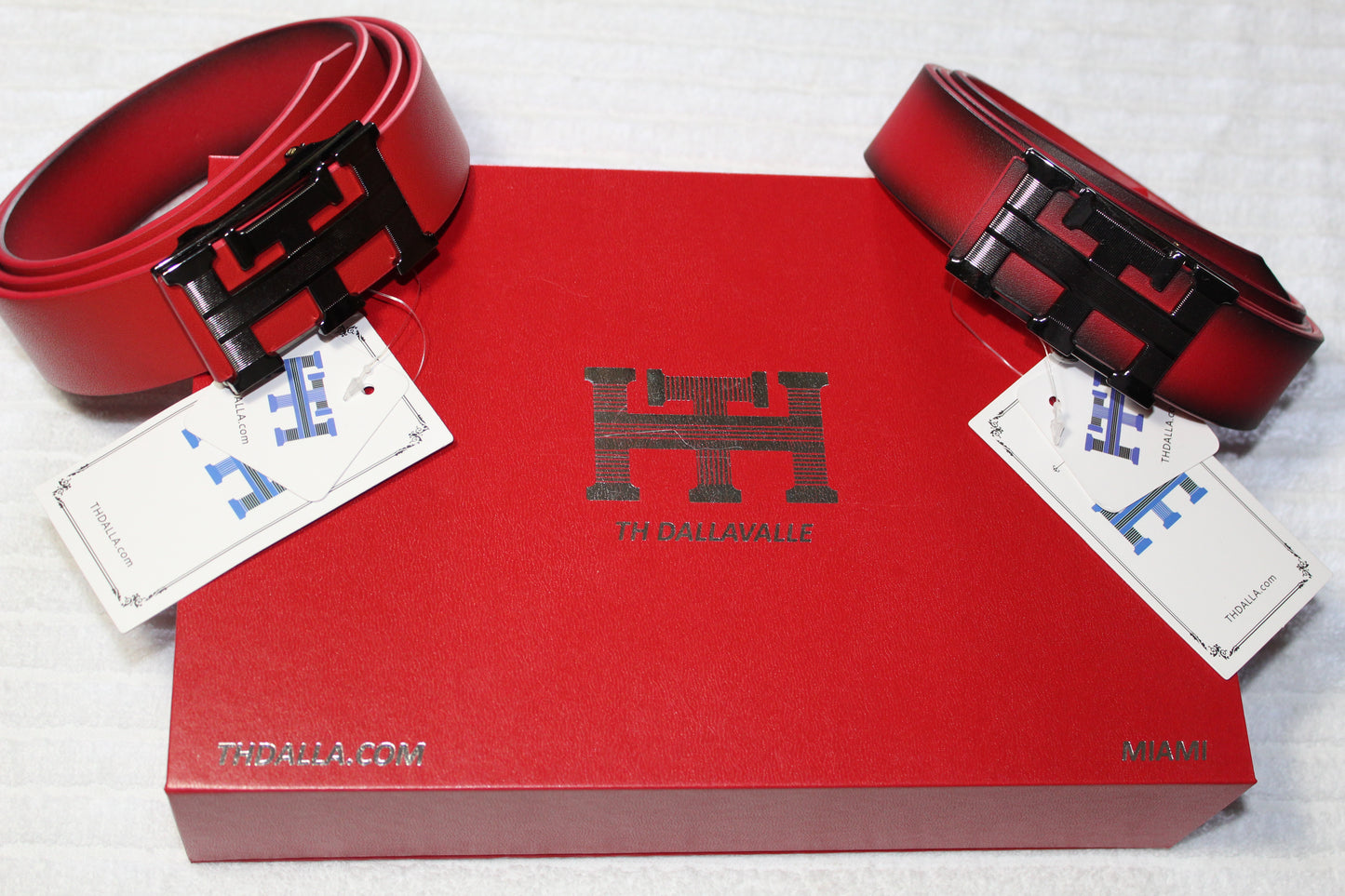 THDALLA reversible belt in Red