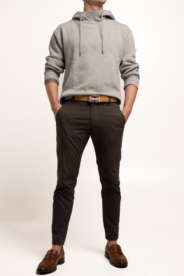 THDALLA reversible belt in green/tan