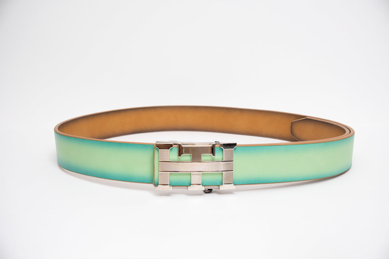 THDALLA reversible belt in green/tan