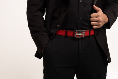 THDALLA reversible belt in Red