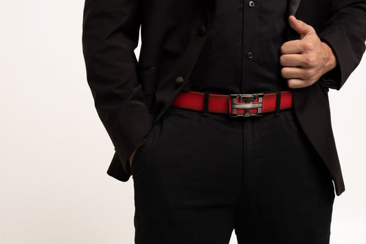 THDALLA reversible belt in Red